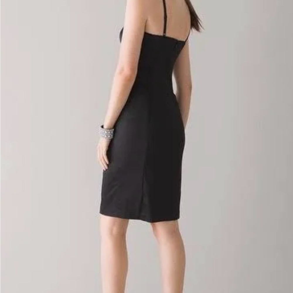 White House Black Market Satin Sheath Dress size 2 - Picture 3 of 7